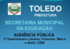 Educação de Toledo investe R$ 33.808.816,64 no 1º quadrimestre de 2020