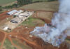 Antigo Lixão pega fogo em Toledo