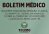 Boletim Médico – Prefeito licenciado Beto Lunitti