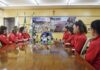 Equipe de Toledo campeã brasileira de GR é recebida no Gabinete do Prefeito