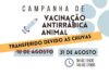 Campanha de vacinação antirrábica no Europa/América tem data alterada