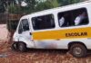 Oito crianças ficam feridas em acidente com van escolar no interior do Paraná