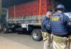 Caminhão carregado com 180 Kg de capulho é apreendido em Santa Tereza do Oeste