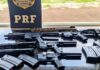 Homem é preso transportando carabinas, espingarda e 36kg cocaína no interior do Paraná