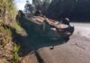 Buraco na pista causa capotamento entre Toledo e Cascavel