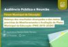 Audiência pública debaterá Plano Municipal da Educação de Toledo