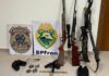 Homem é preso com arsenal de armas no interior de Guaíra
