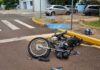 Colisão entre carro e motocicleta deixa uma pessoa ferida em Toledo