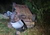 Carro capota e deixa quatro pessoas feridas entre Toledo e Ouro Verde do Oeste