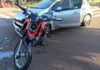 Motociclista fica ferido em colisão com carro no Jardim La Salle em Toledo