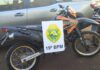 Motocicleta furtada em Cascavel é localizada abandonada em área de reserva em Santa Helena