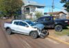 Uma pessoa fica ferida em acidente entre caminhonete e picape em Toledo