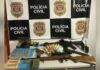 Polícia Civil de Toledo apreende três armas em investigação de violência doméstica