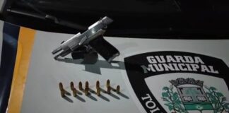 Abordagem em Toledo termina com prisão e apreensão de pistola 9mm