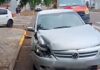 Acidente entre Sandero e Gol deixa mulher ferida em cruzamento central de Toledo