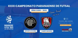ESPORTE FUTURO ENCARA O CAMPO MOURÃO NO PRIMEIRO JOGO DA SEMI FINAL NESTA QUARTA FEIRA DIA 12 EM TOLEDO