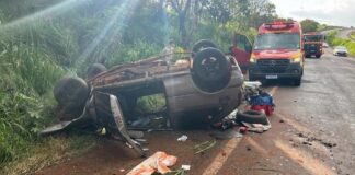 Grave acidente deixa oito pessoas feridas na BR-163 entre Toledo e Marechal Cândido Rondon