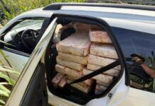 Mais de uma tonelada de maconha é apreendida às margens do Lago de Itaipu, em Santa Helena