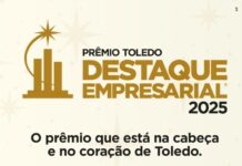 Prêmio Toledo Destaque Empresarial celebra 20 anos neste sábado (8) com noite de homenagens e reconhecimento