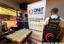 R 1,6 milhão em dinheiro é apreendido na Ponte da Amizade em ação da Receita paraguaia