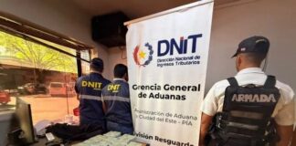 R 1,6 milhão em dinheiro é apreendido na Ponte da Amizade em ação da Receita paraguaia