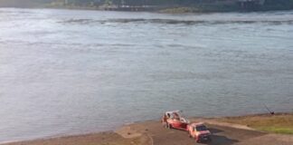 Resgate no Rio Iguaçu! Uma vítima de afogamento localizada, buscas pela segunda seguem hoje