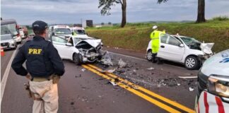 Mãe e filho morrem em grave acidente na BR-277, em Céu Azul