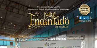Mau tempo adia apresentações culturais do Natal Encantado de Toledo deste final de semana