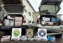 Operação conjunta resulta em apreensão de cigarros entre Vera Cruz do Oeste e São Pedro do Iguaçu