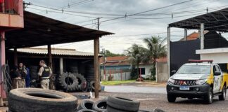 Rapaz leva dois tiros em uma borracharia de Nova Santa Rosa e é transferido para hospital da região