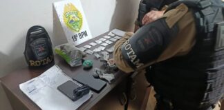 Ação da ROTAM apreende drogas e materiais usados no tráfico em Toledo