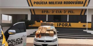 Elemento tenta levar maconha para Santa Catarina mas é preso em Iporã