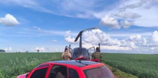 Fuga em porto clandestino termina com apreensão de pneus e cigarros contrabandeados em Guaíra