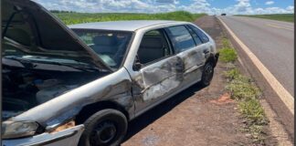 Gol de Vera Cruz do Oeste se envolve em acidente na PRC-272 entre Iporã e Francisco Alves