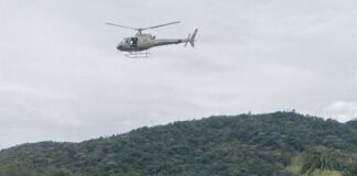 Helicóptero da PM localiza veículo e operação apreende mais de 600 kg de maconha