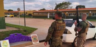 Homem é preso com carro carregado de drogas na BR-163 próximo a Mercedes