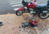 Motociclista fica ferido após colisão com carro no Jardim Panorama II, em Toledo
