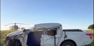 Motorista morre e três ficam feridos após L200 capotar na PR-239, em Assis Chateaubriand