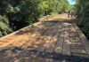 Ponte sobre o Rio Toledo na estrada para Linha Comin é liberada após recuperação