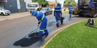 Secretaria de Infraestrutura inicia nova etapa da Operação Tapa Buraco