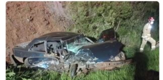 Seis pessoas ficam feridas em acidente entre carro e caminhonete no Paraná
