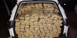 Veículo furtado e com mais de uma tonelada de maconha é recuperado após fuga em Santa Helena