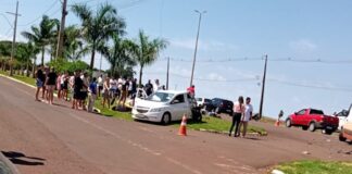 Motociclista morre em batida com carro na PR-574, em Cafelândia