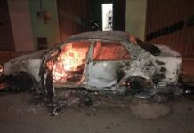 Após briga, carro é incendiado no bairro Santa Clara em Toledo