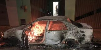 Após briga, carro é incendiado no bairro Santa Clara em Toledo