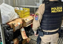 Fiscalização da Vigilância termina com prisão de comerciante e apreensão de contrabando em Palotina