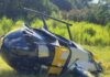 Helicóptero da Polícia cai durante operação e confronto termina com dois mortos em Matelândia