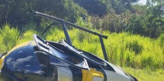 Helicóptero da Polícia cai durante operação e confronto termina com dois mortos em Matelândia