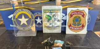 Homem é detido com pistola e munições na Ponte da Amizade