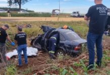 Homem morre após colisão frontal entre carro e caminhão na região
